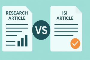 تفاوت مقاله علمی پژوهشی با ISI