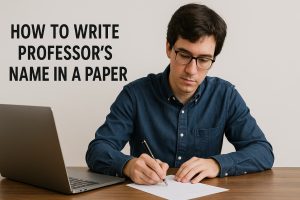 نحوه نوشتن اسم استاد در مقالات